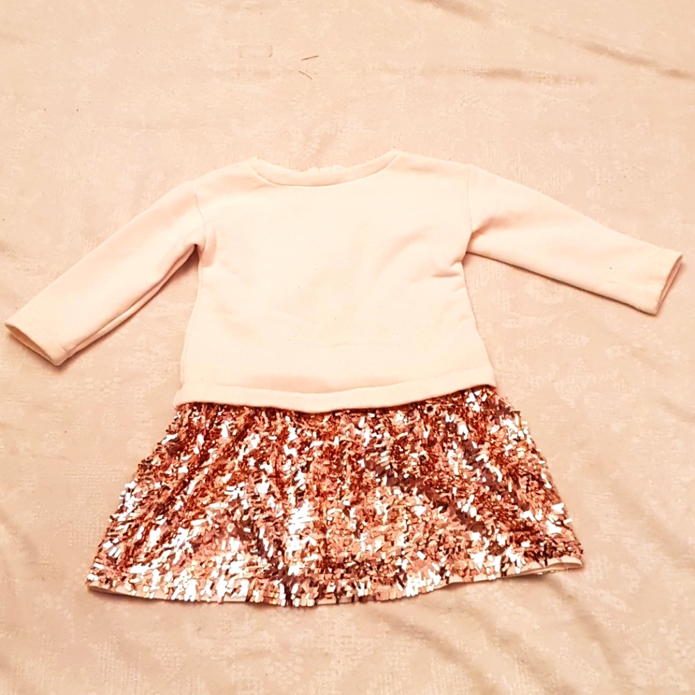 JCrew sweater dress with sequined bottom